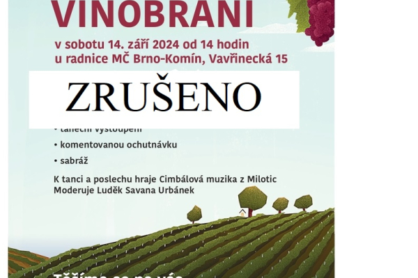 Zrušení akce Komínské vinobraní